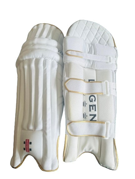 Grey Nicholls Premium High Quality Cricket Pads - White Golden